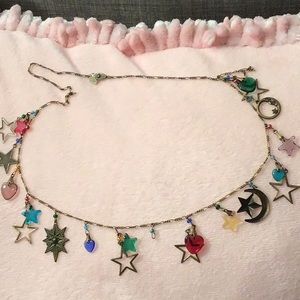 Vintage glass works necklace